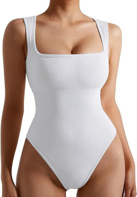 2 pack Ribbed tank top body suit  For Women