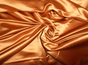 66 MOMME SILK DUTCHESS SATIN FABRIC Tigers eye color 54" wide