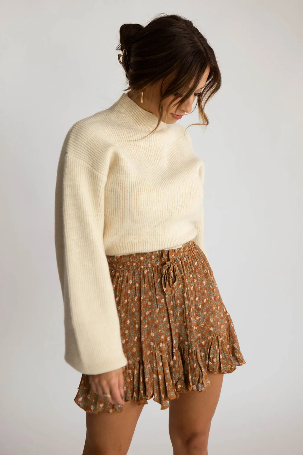 Alabaster Cropped Sweater