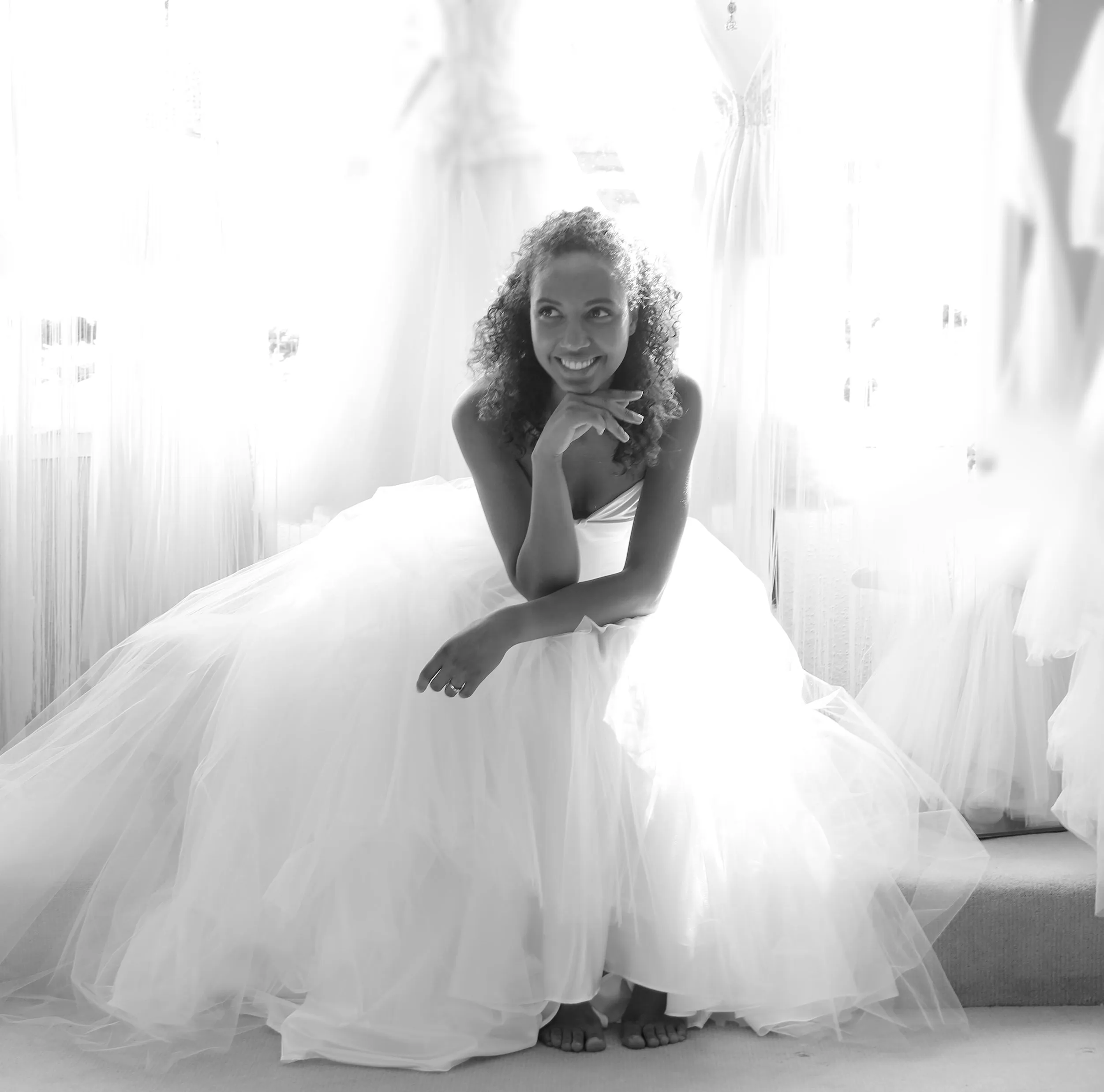 Bespoke Silk and Tulle Strapless Ballgown Wedding Dress