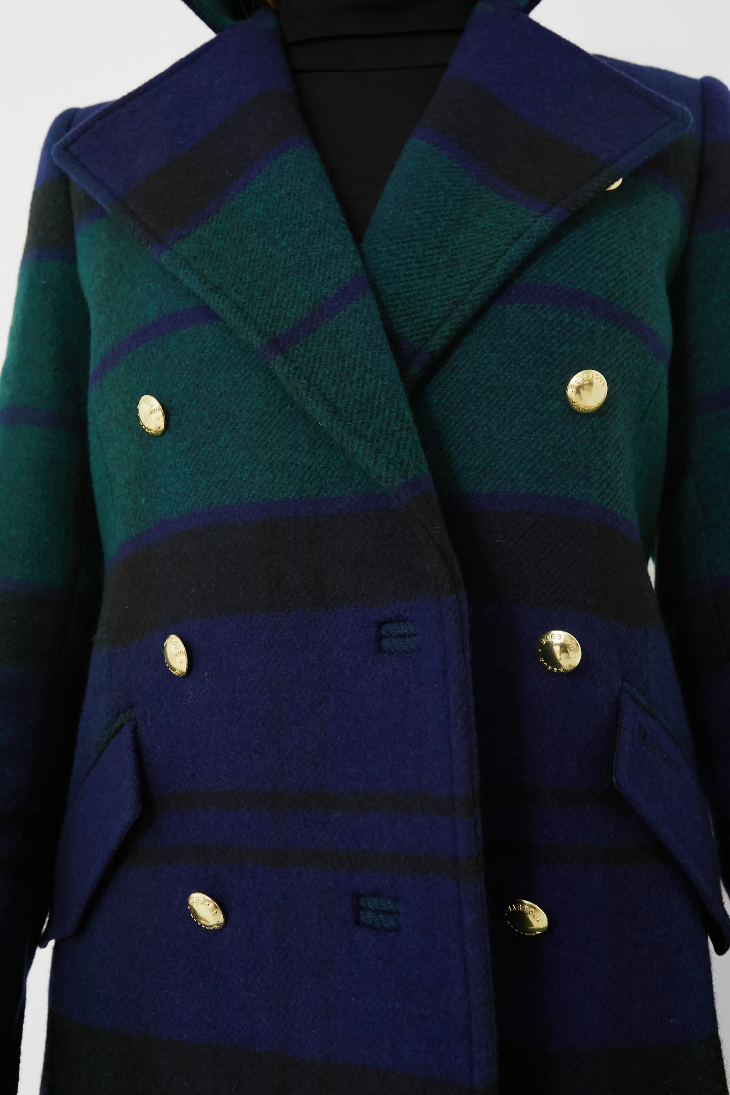 Black and Sage Tartan Marlene Wool Jacket