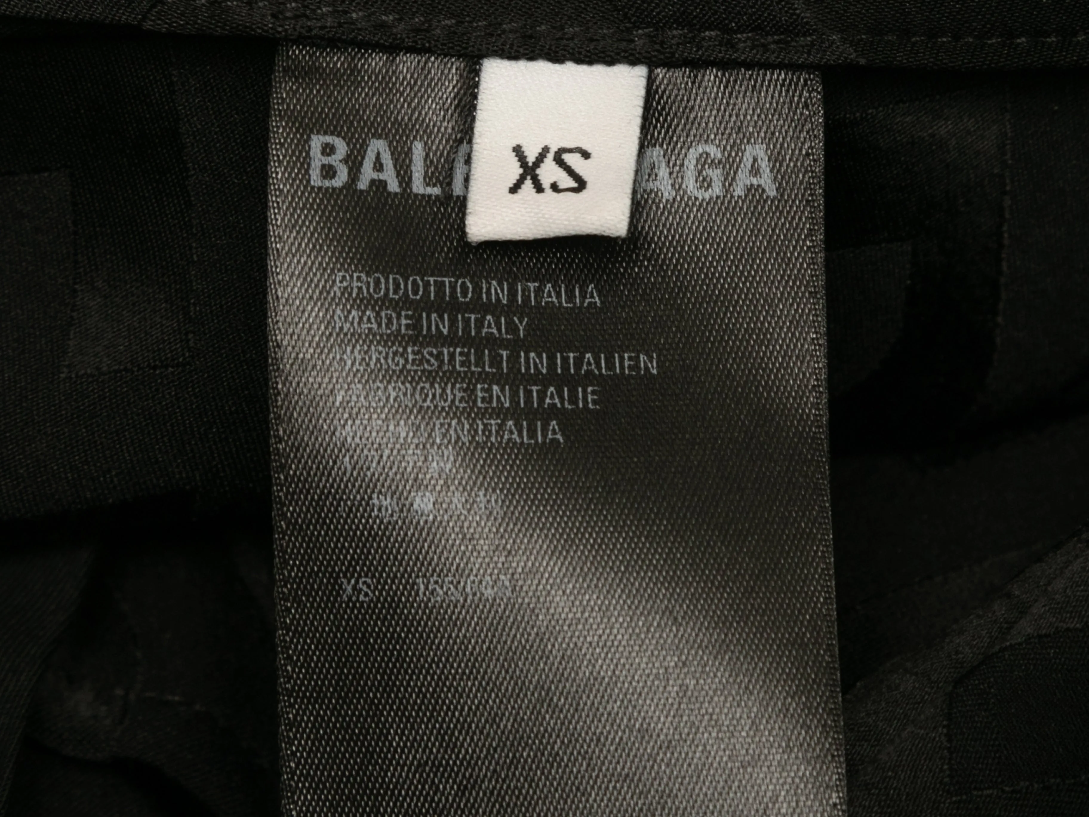 Black Balenciaga Unifit 2021 Logo Patterned Pants Size US XS