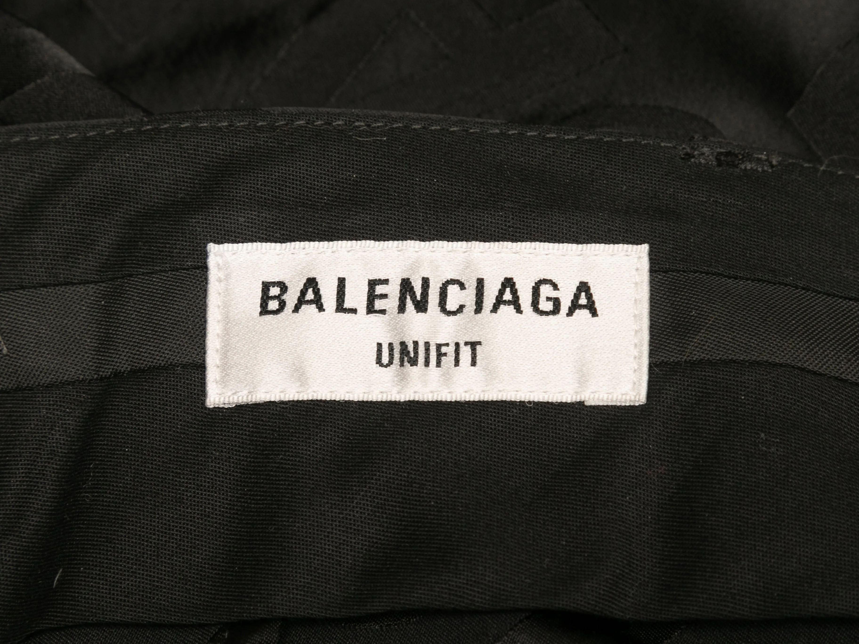 Black Balenciaga Unifit 2021 Logo Patterned Pants Size US XS