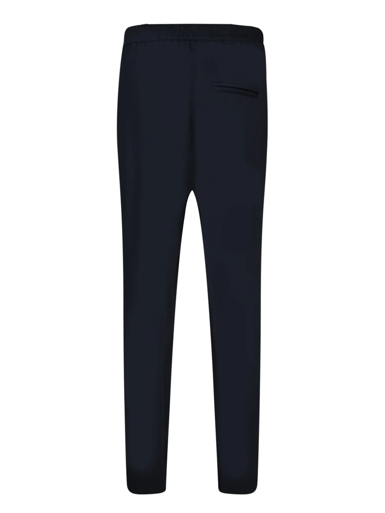 Blue Elastic Cady Elegant Trousers