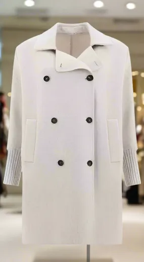 Brunello Cucinelli women's off white Cashmere coat