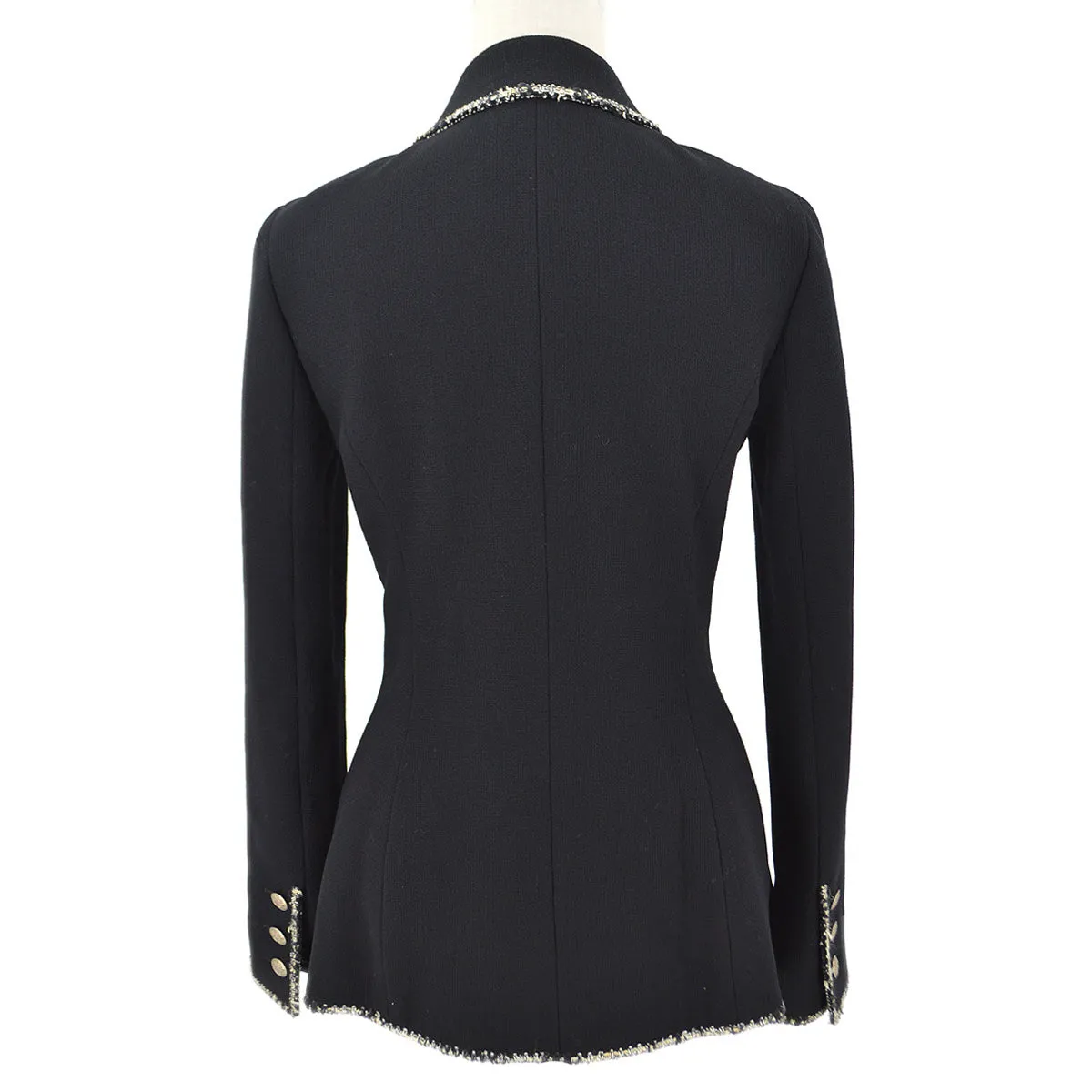 Chanel 2005 Cruise logo-embroidered wool blazer #38