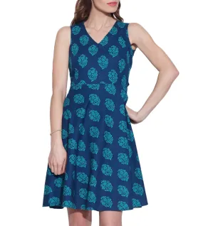 Clothes For Women Cotton Printed Dress,Machine Washable,W-CPD46-1629, Size-46 Inch