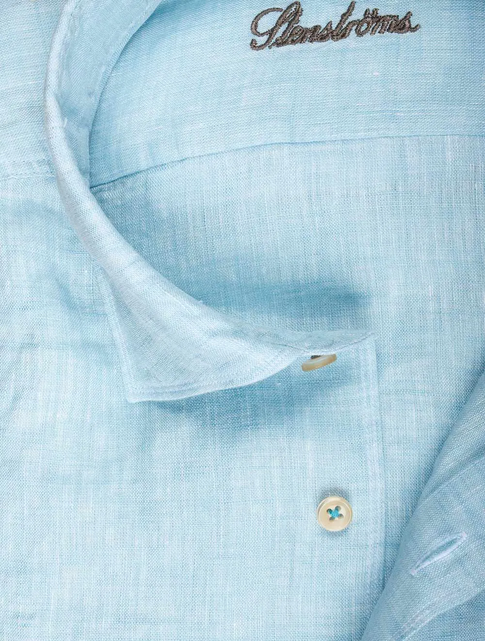 Denim Linen Fitted Body Shirt