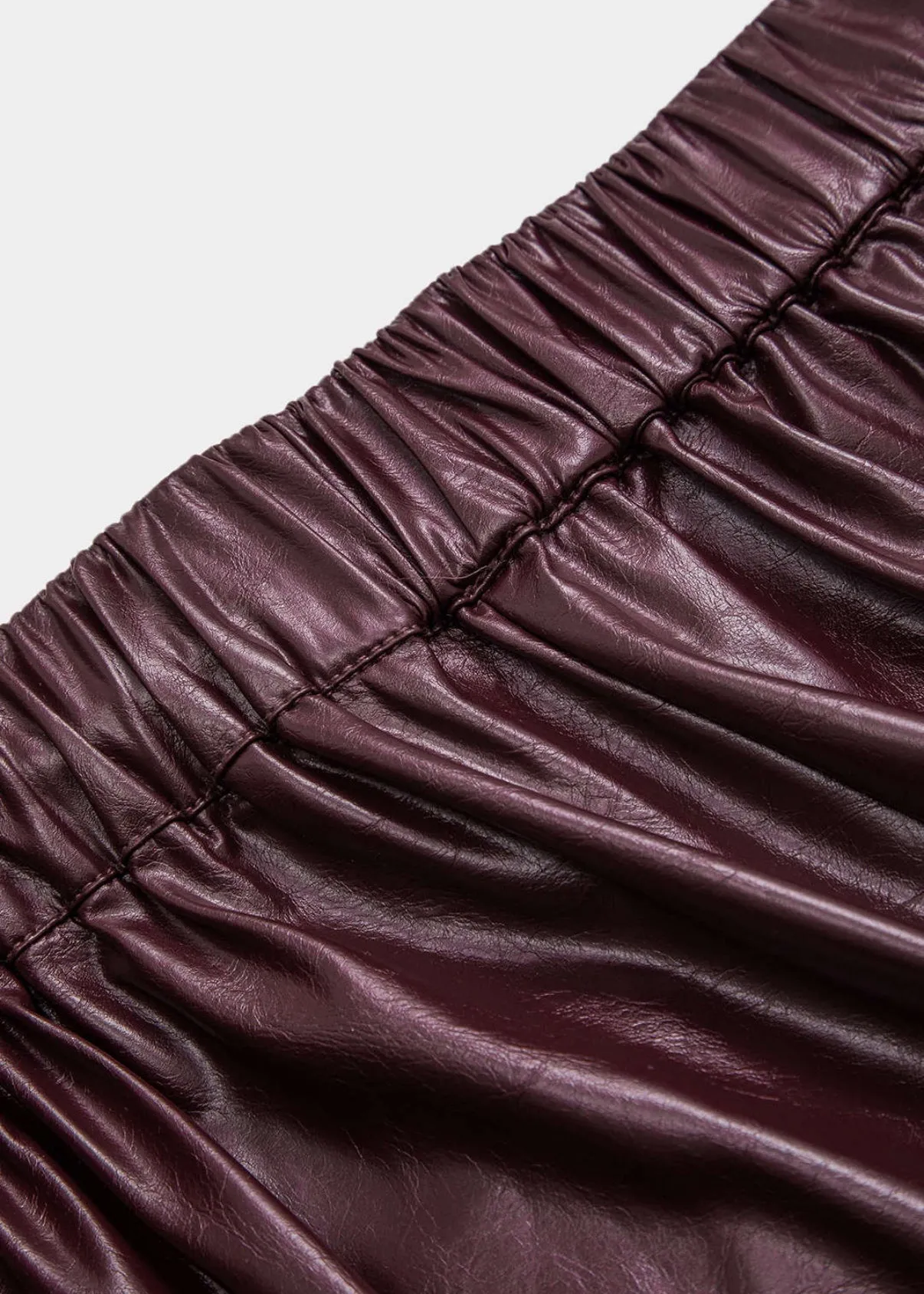 Eco-Leather High Waisted Trousers