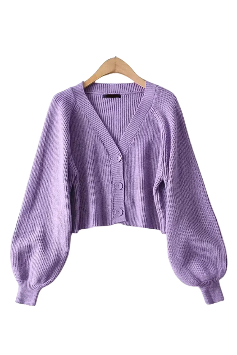 'Finley' Knitted Cropped Cardigan (4 Colors)