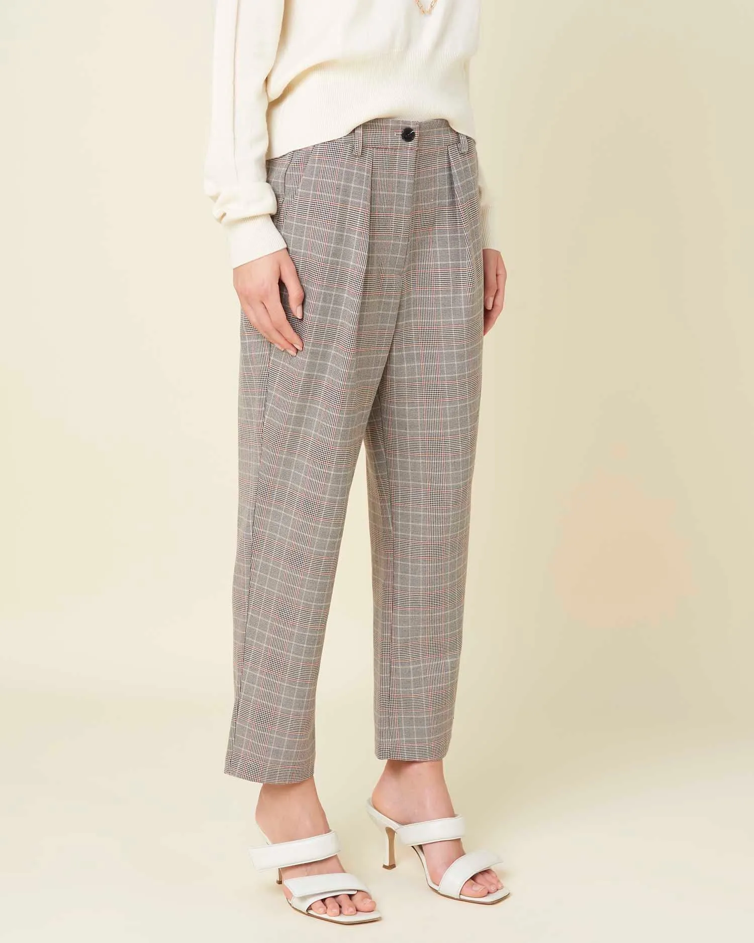 High waisted trousers