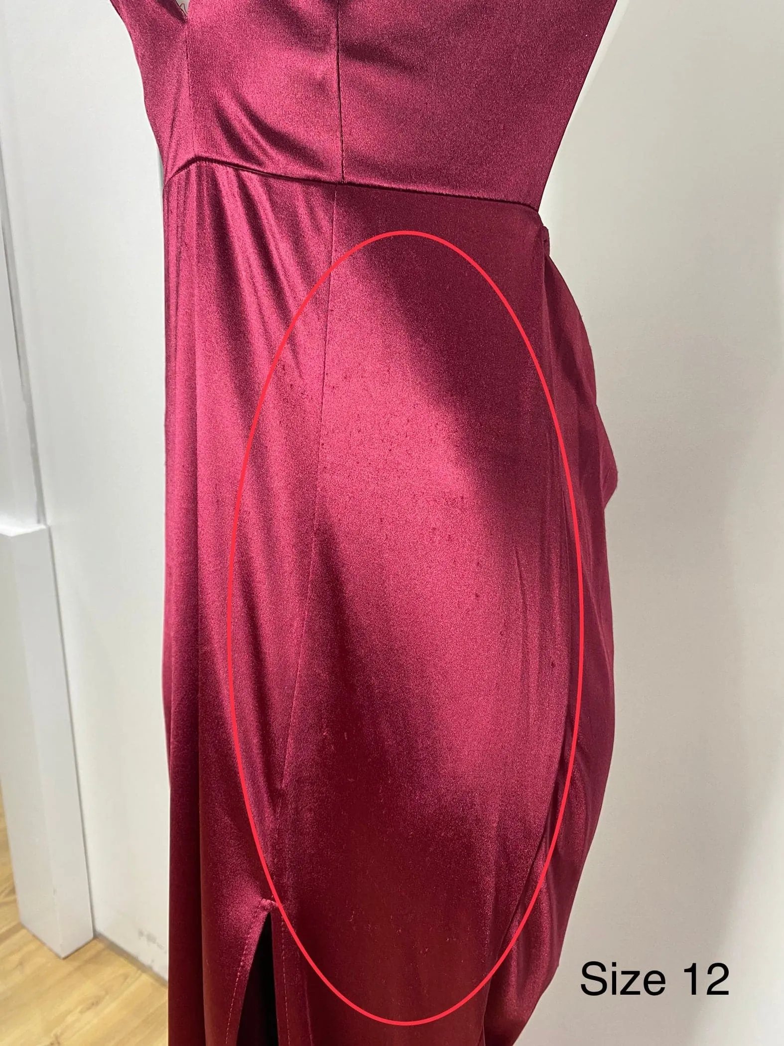 Kendall Split Formal Gown - Wine [SAMPLE]