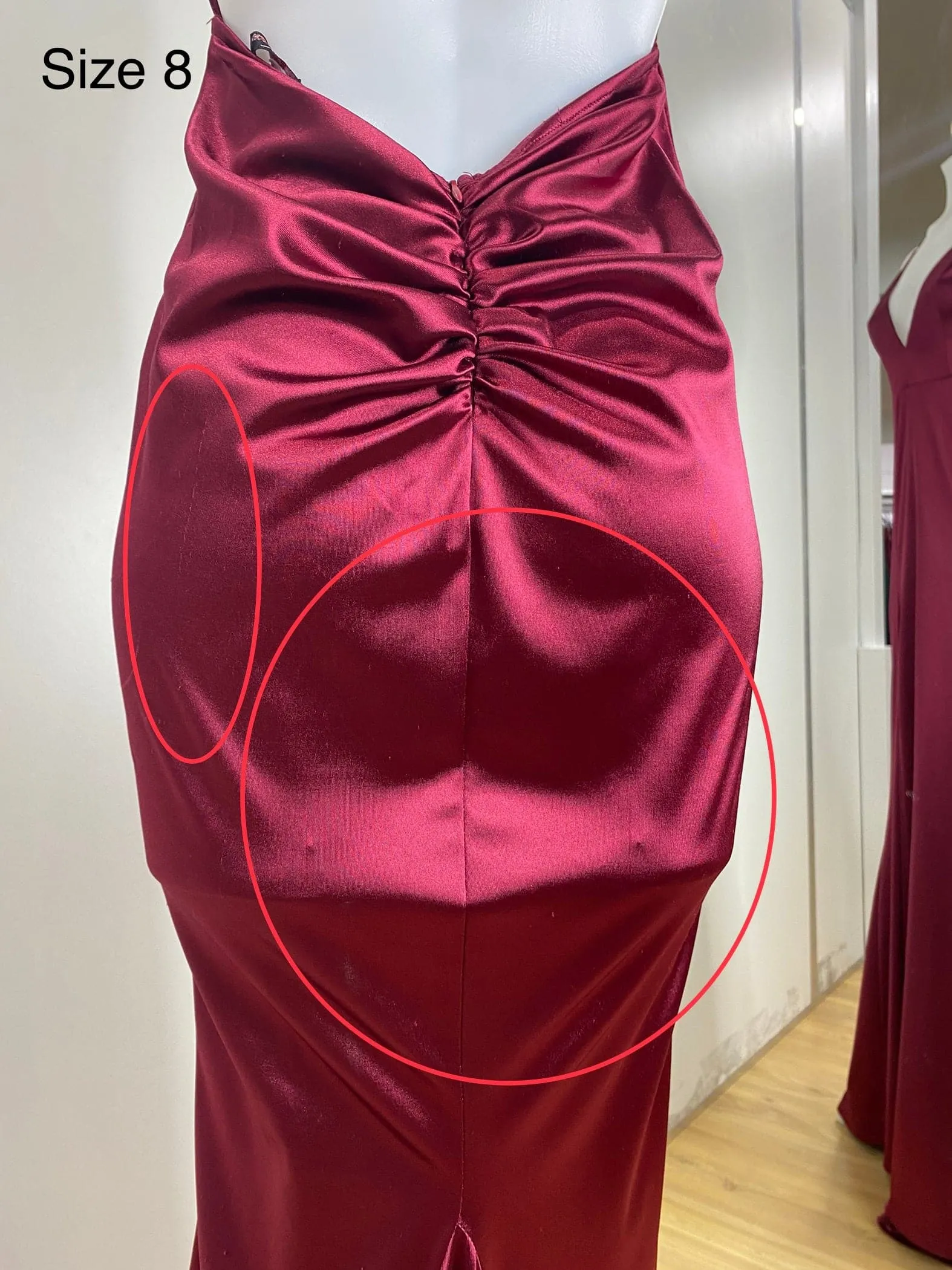 Kendall Split Formal Gown - Wine [SAMPLE]