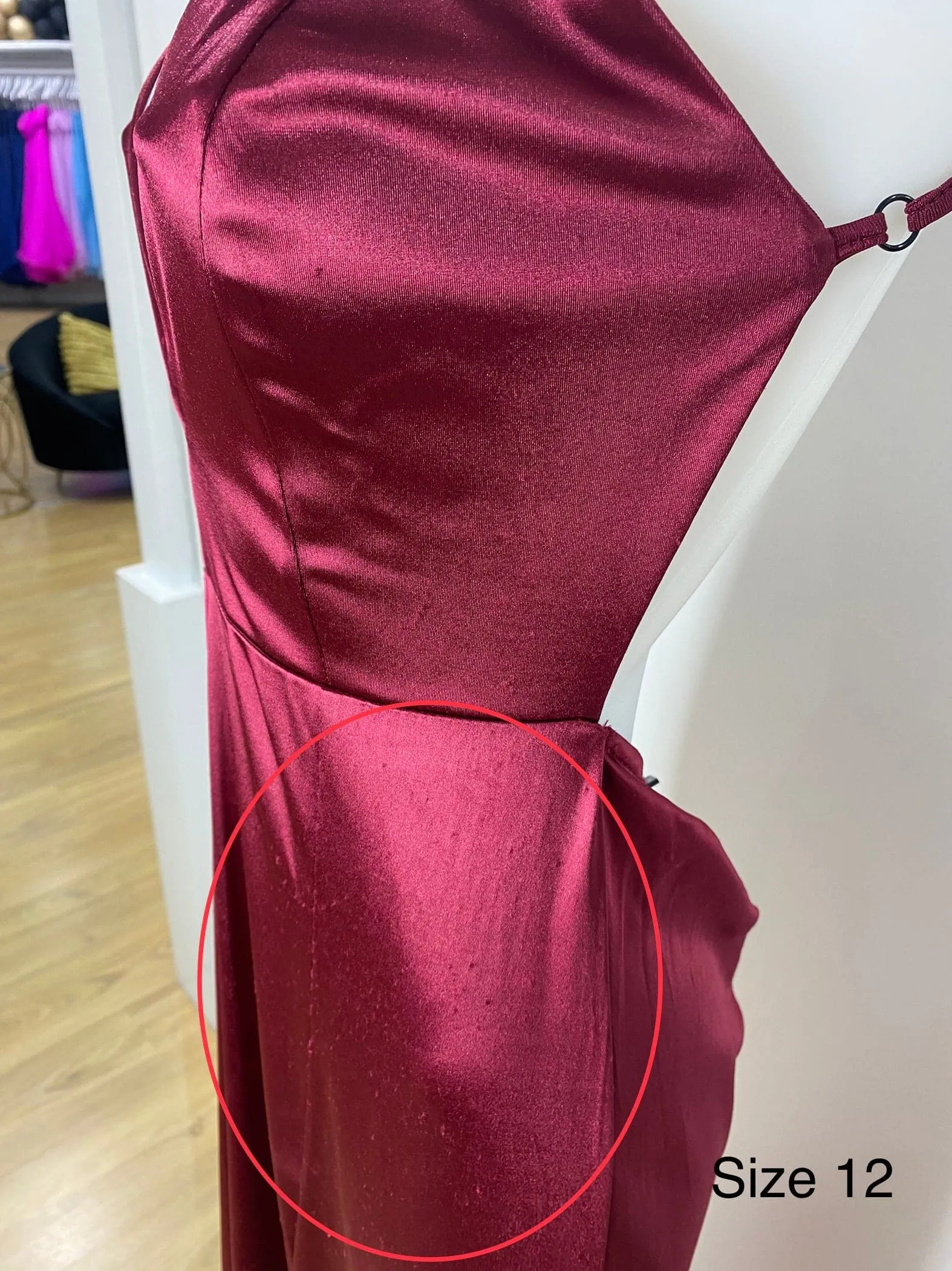 Kendall Split Formal Gown - Wine [SAMPLE]