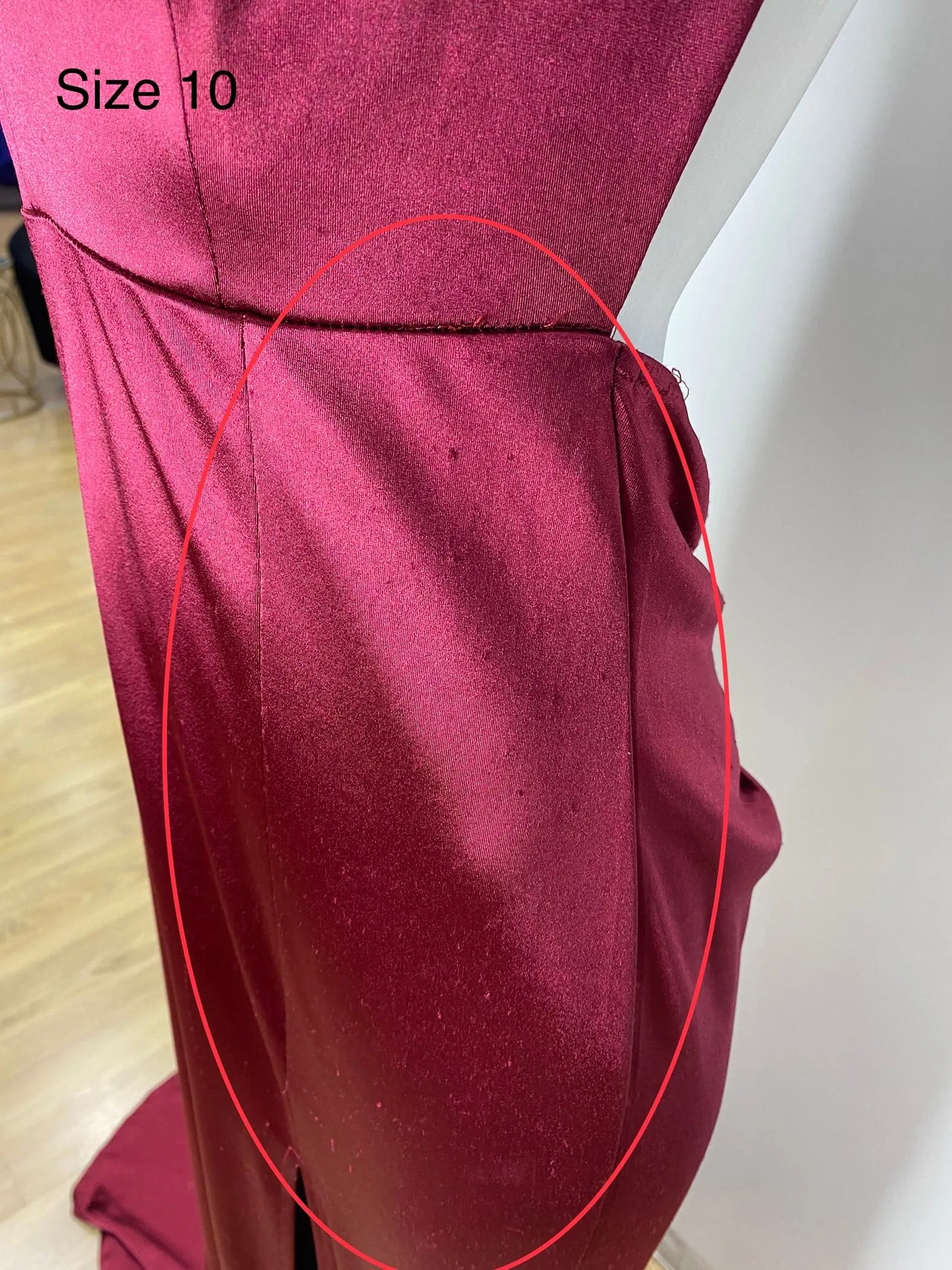 Kendall Split Formal Gown - Wine [SAMPLE]