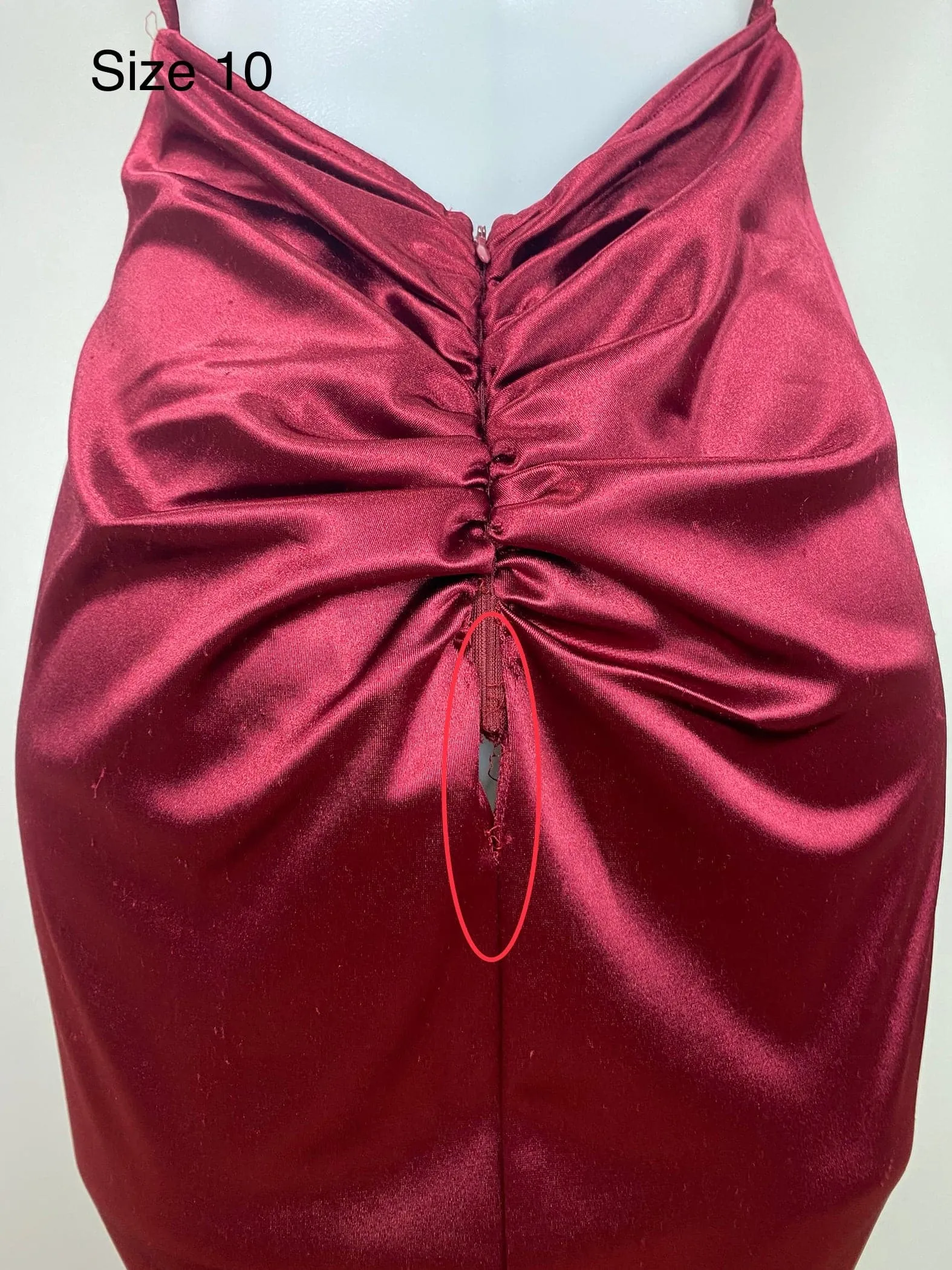 Kendall Split Formal Gown - Wine [SAMPLE]