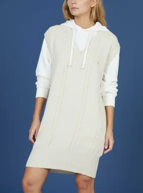 KNITTED V-NECKLINE DRESS