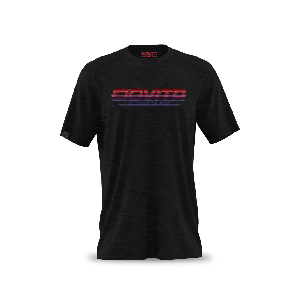 Men's Black Turbo Cotton T Shirt