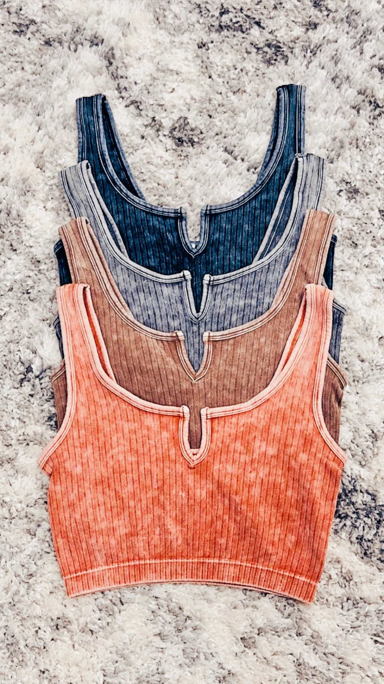 Multiple Colors - Autumn Collection Ribbed Tanks