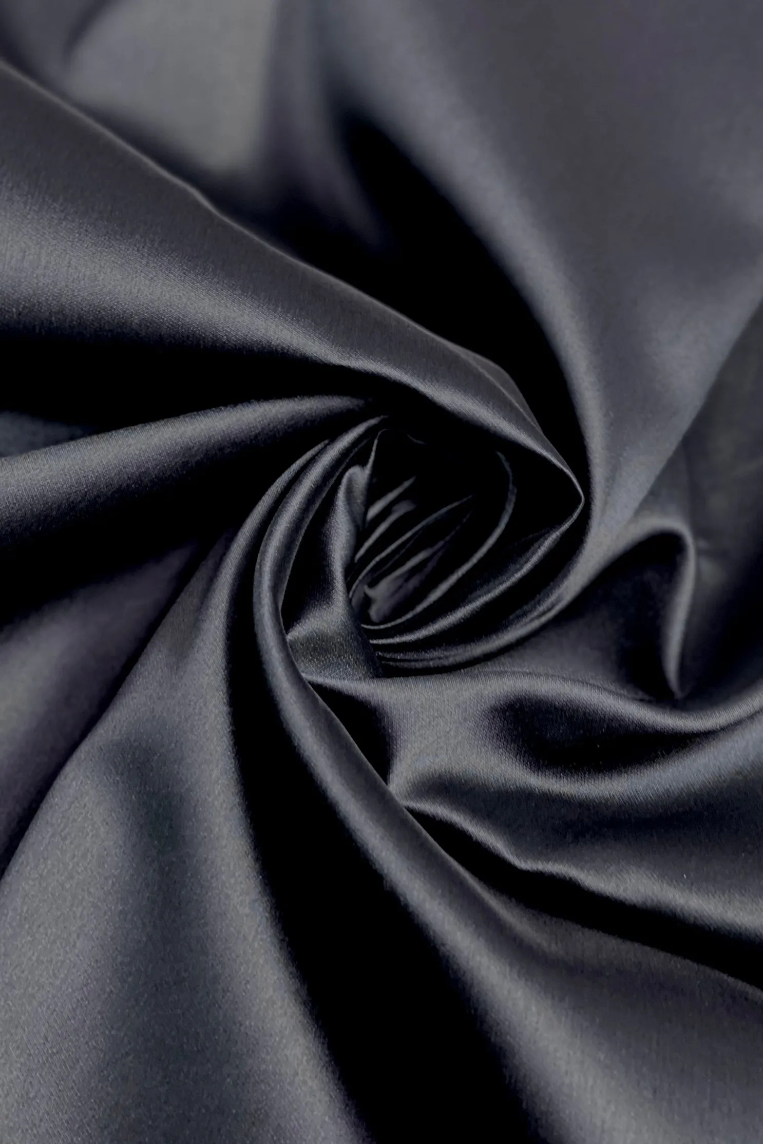 Navy Italian Satin Organza