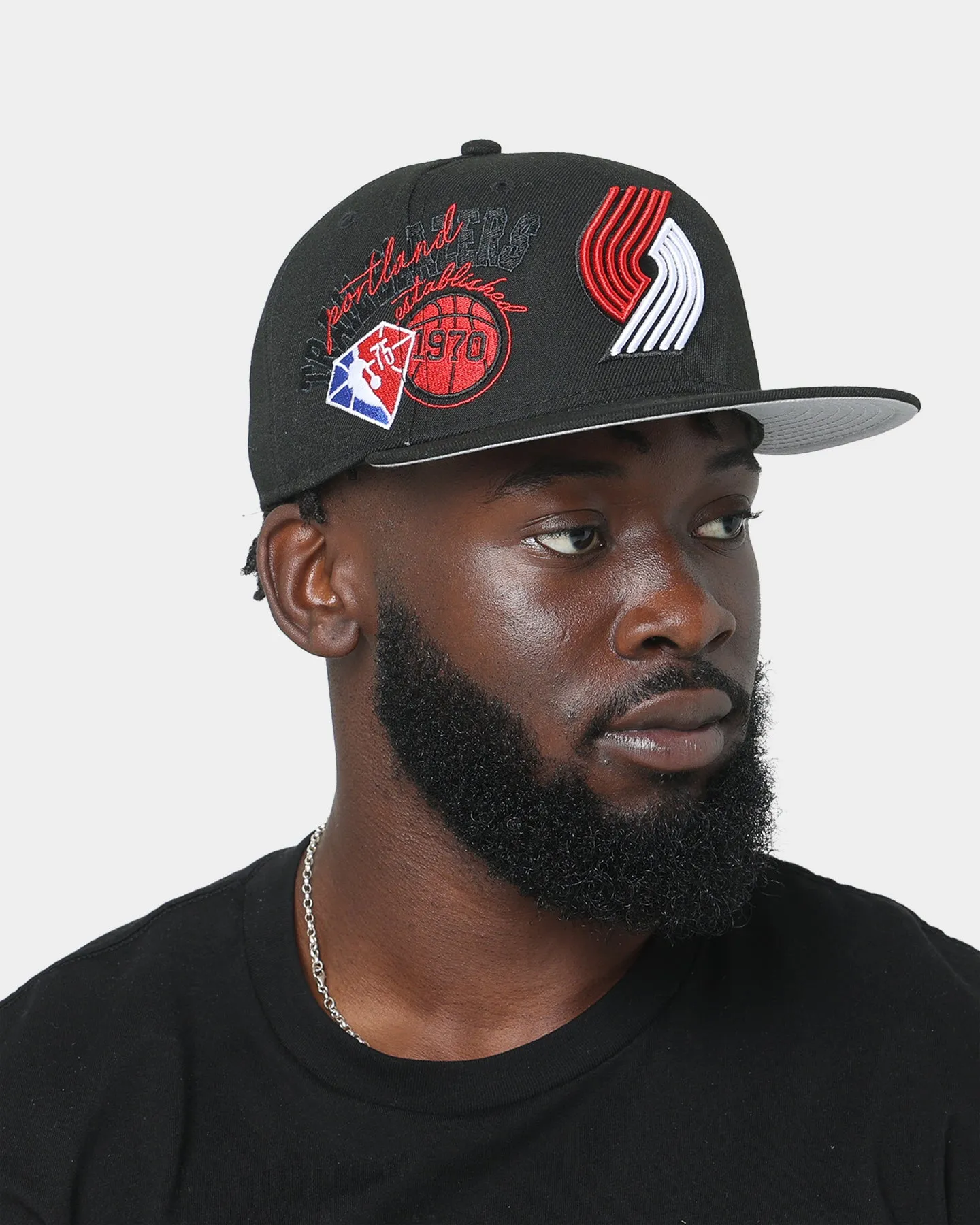 New Era Portland Trail Blazers NBA Back-Half '21-'22 59FIFTY Fitted Black