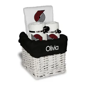 Personalized Portland Trailblazers Small Basket - 4 Items