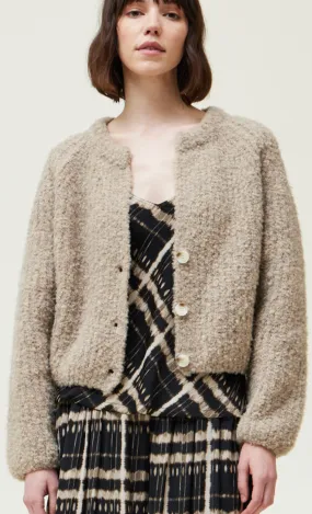 Rib Knit Cropped Cardigan