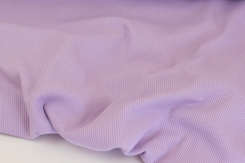 Ribbed Cotton Jersey - Lilac