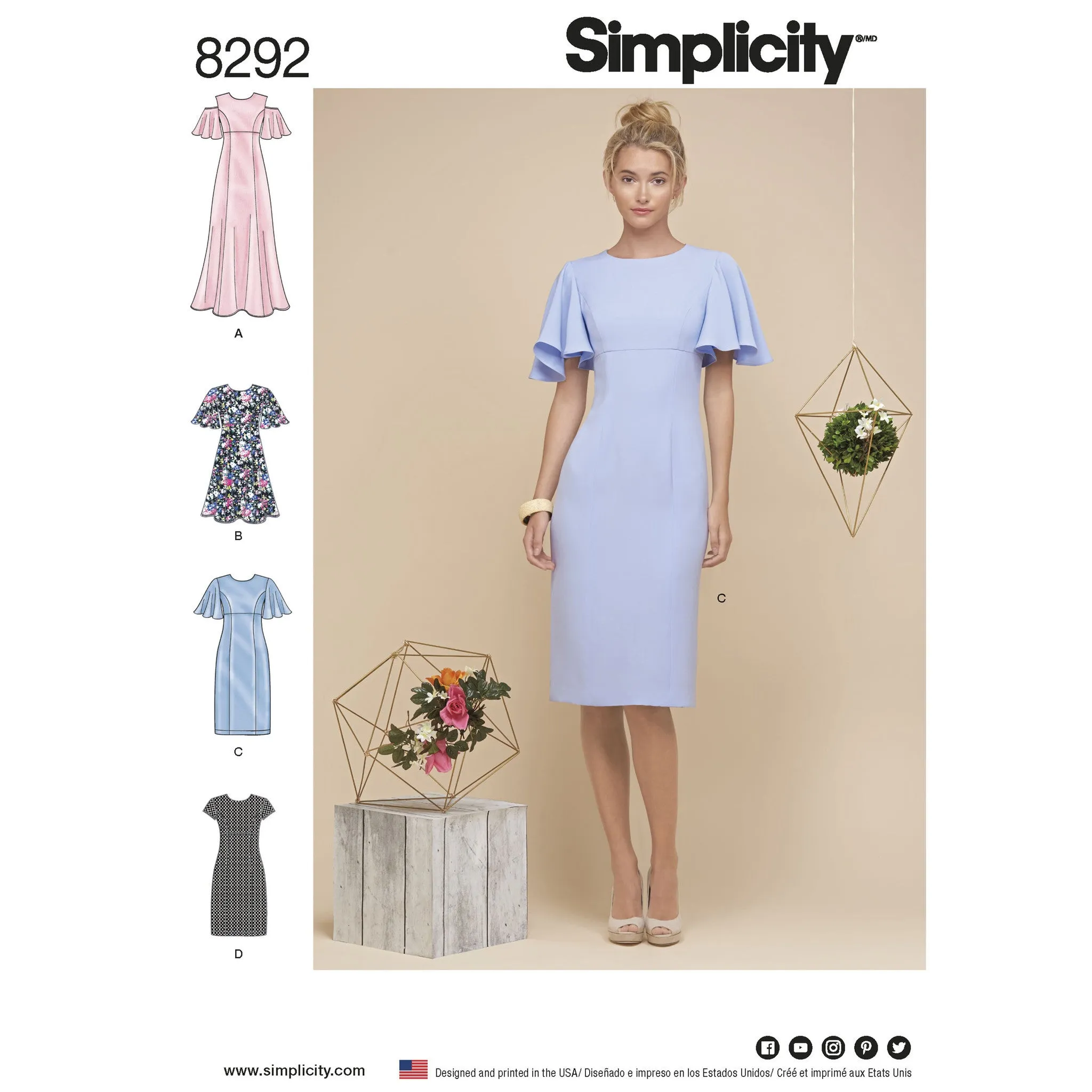 Simplicity Pattern 8292 misses dresses