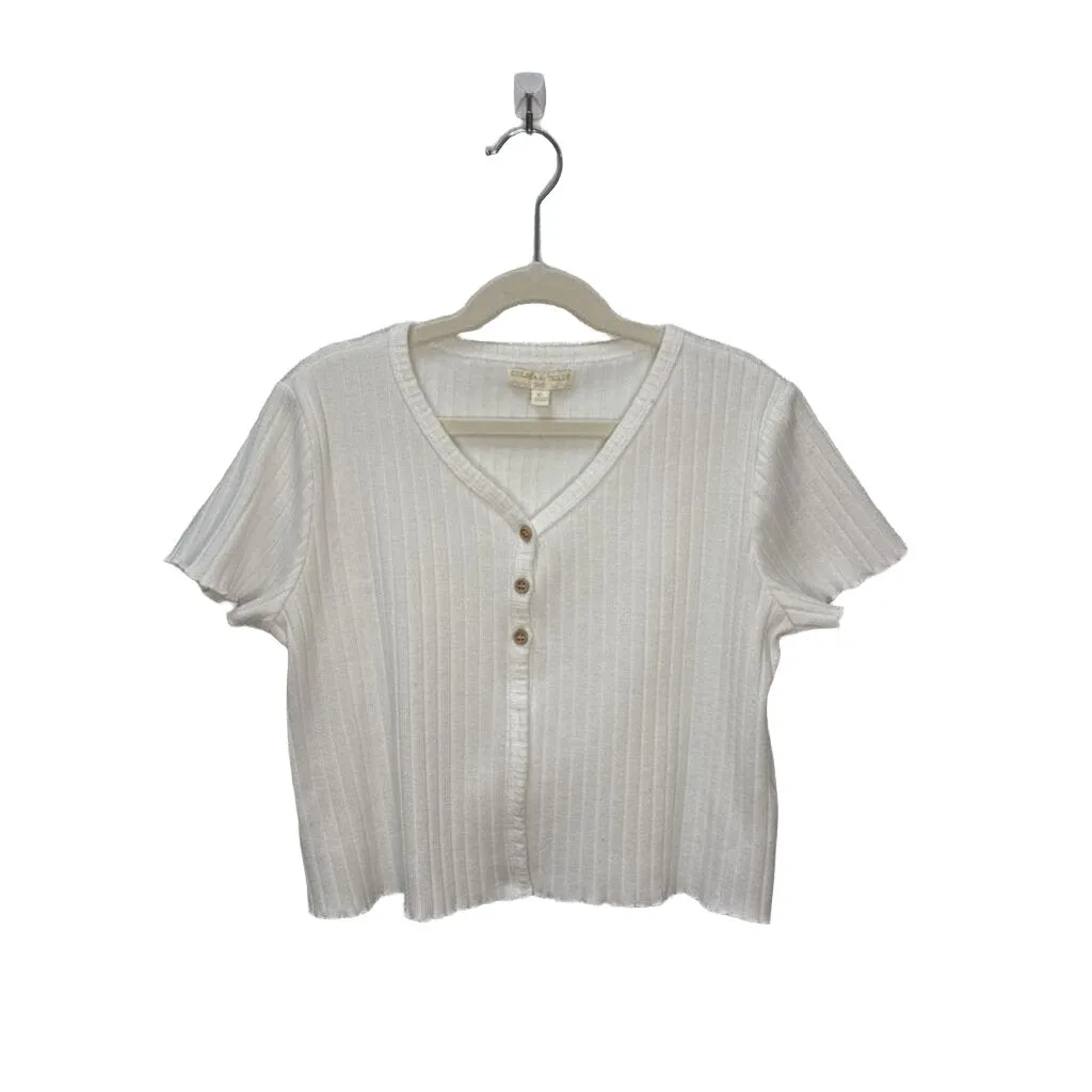 SS Cropped Shirt / Ribbed