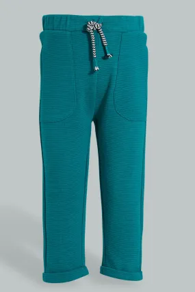 Turquoise Ribbed Jogger