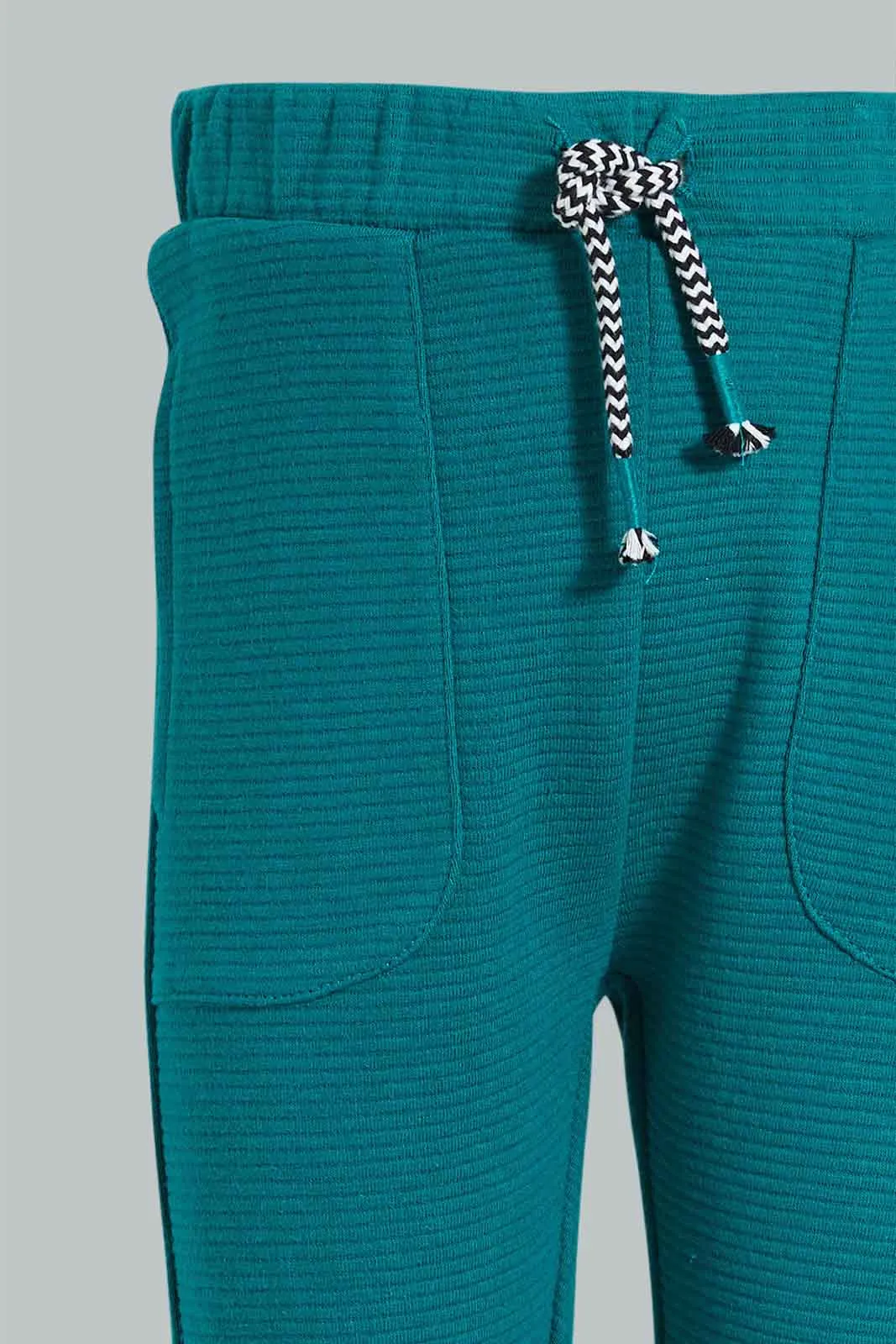 Turquoise Ribbed Jogger