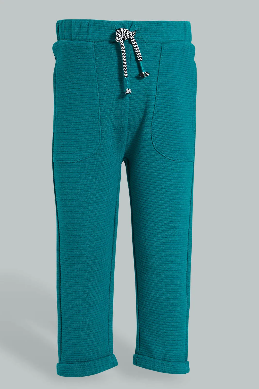 Turquoise Ribbed Jogger