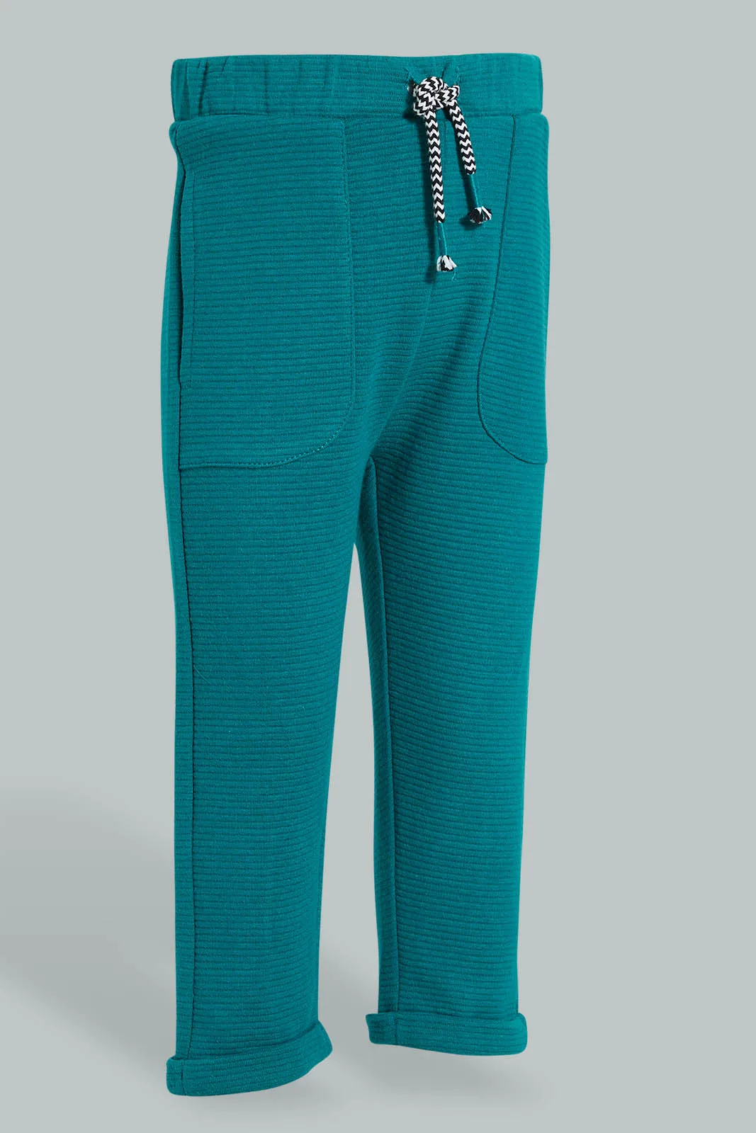 Turquoise Ribbed Jogger