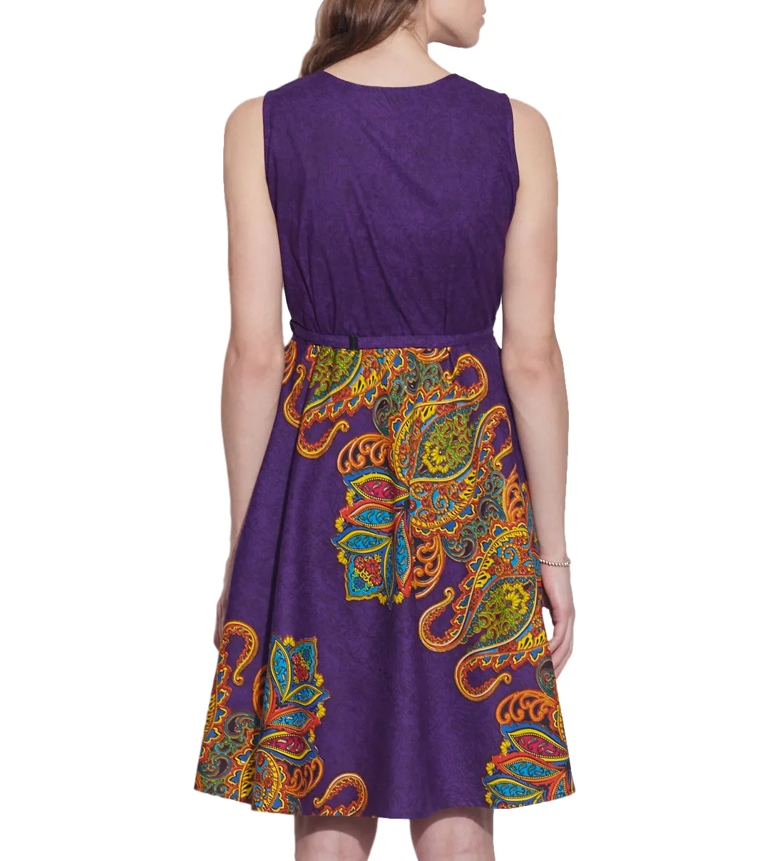 Womens Clothing Cotton Printed Dress,Machine washable,W-CPD36-1625, Size-36 Inch